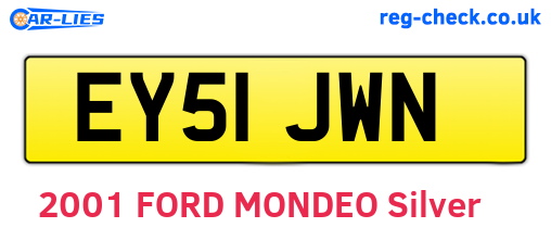 EY51JWN are the vehicle registration plates.