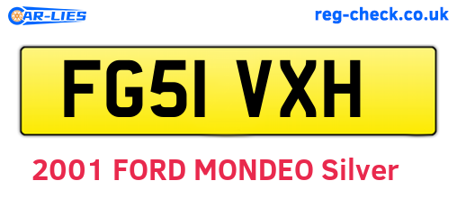 FG51VXH are the vehicle registration plates.