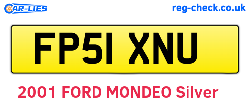 FP51XNU are the vehicle registration plates.
