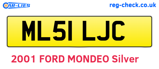 ML51LJC are the vehicle registration plates.