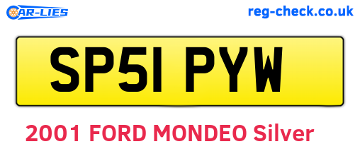 SP51PYW are the vehicle registration plates.