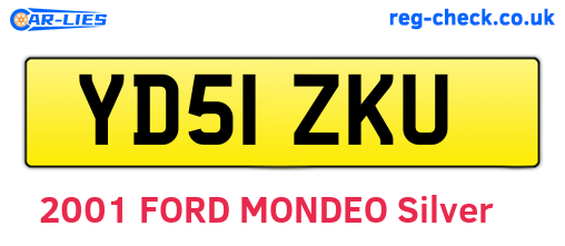 YD51ZKU are the vehicle registration plates.
