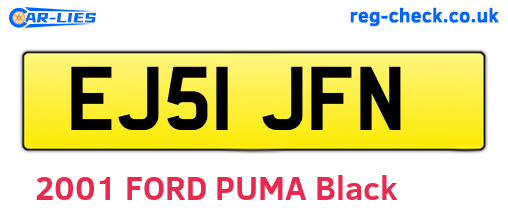 EJ51JFN are the vehicle registration plates.