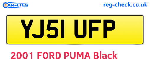 YJ51UFP are the vehicle registration plates.