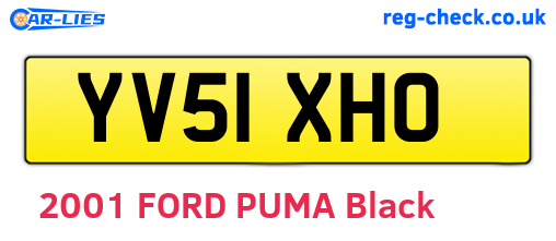 YV51XHO are the vehicle registration plates.