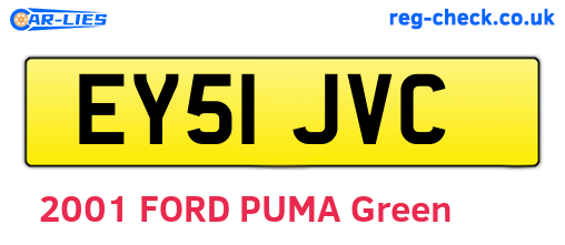 EY51JVC are the vehicle registration plates.