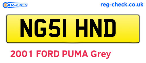 NG51HND are the vehicle registration plates.