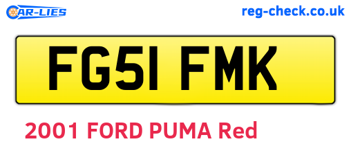 FG51FMK are the vehicle registration plates.