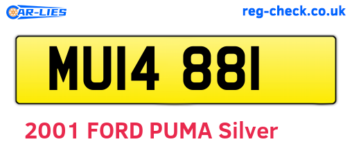 MUI4881 are the vehicle registration plates.