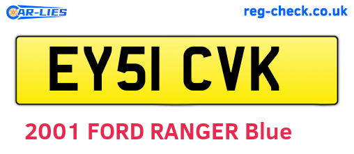 EY51CVK are the vehicle registration plates.