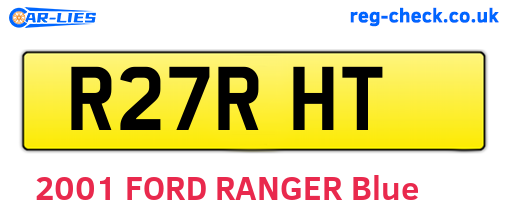 R27RHT are the vehicle registration plates.