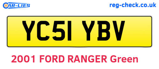 YC51YBV are the vehicle registration plates.