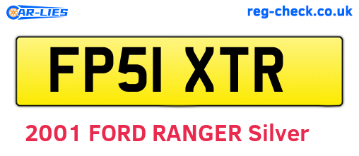 FP51XTR are the vehicle registration plates.