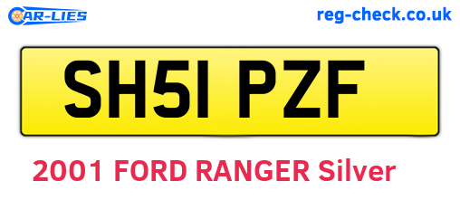 SH51PZF are the vehicle registration plates.