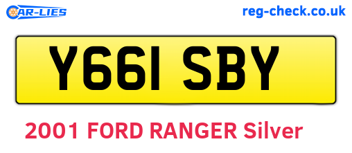Y661SBY are the vehicle registration plates.