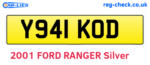 Y941KOD are the vehicle registration plates.