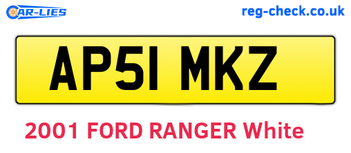 AP51MKZ are the vehicle registration plates.