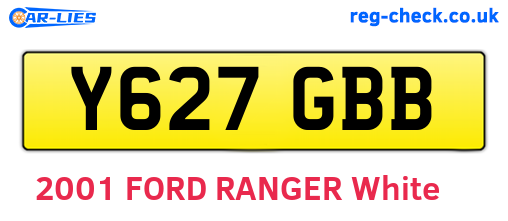Y627GBB are the vehicle registration plates.