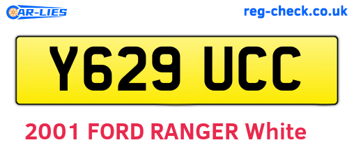 Y629UCC are the vehicle registration plates.