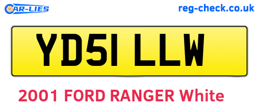 YD51LLW are the vehicle registration plates.