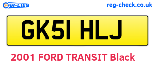 GK51HLJ are the vehicle registration plates.