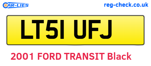 LT51UFJ are the vehicle registration plates.