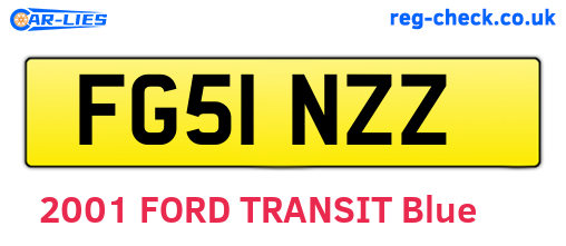 FG51NZZ are the vehicle registration plates.