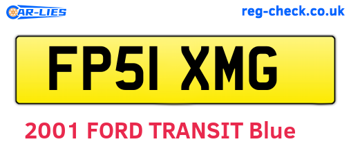FP51XMG are the vehicle registration plates.