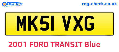 MK51VXG are the vehicle registration plates.