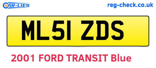 ML51ZDS are the vehicle registration plates.