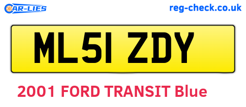 ML51ZDY are the vehicle registration plates.
