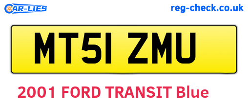 MT51ZMU are the vehicle registration plates.