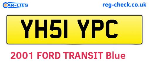 YH51YPC are the vehicle registration plates.