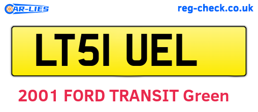 LT51UEL are the vehicle registration plates.