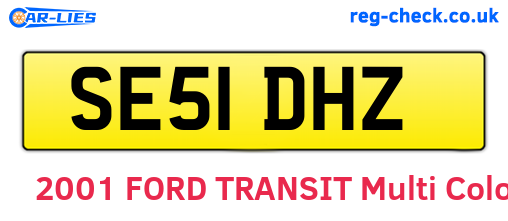 SE51DHZ are the vehicle registration plates.