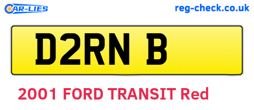 D2RNB are the vehicle registration plates.