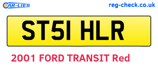 ST51HLR are the vehicle registration plates.