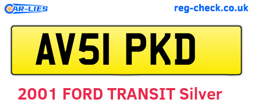 AV51PKD are the vehicle registration plates.