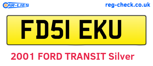 FD51EKU are the vehicle registration plates.