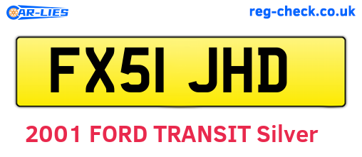 FX51JHD are the vehicle registration plates.