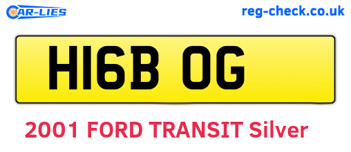 H16BOG are the vehicle registration plates.