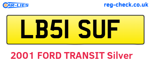 LB51SUF are the vehicle registration plates.