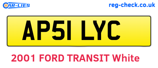 AP51LYC are the vehicle registration plates.