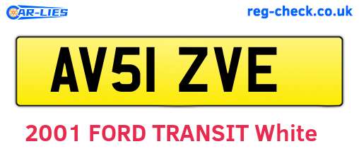 AV51ZVE are the vehicle registration plates.