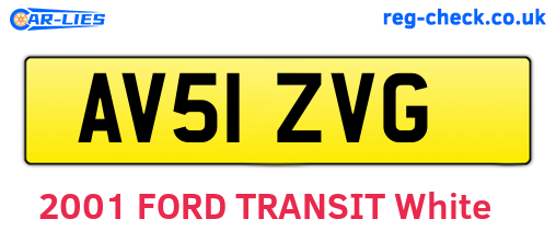 AV51ZVG are the vehicle registration plates.
