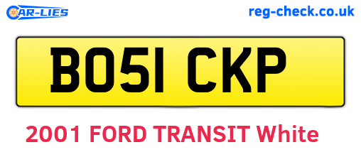 BO51CKP are the vehicle registration plates.