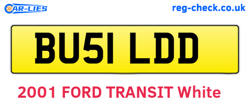 BU51LDD are the vehicle registration plates.