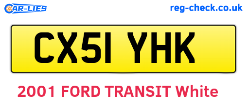 CX51YHK are the vehicle registration plates.