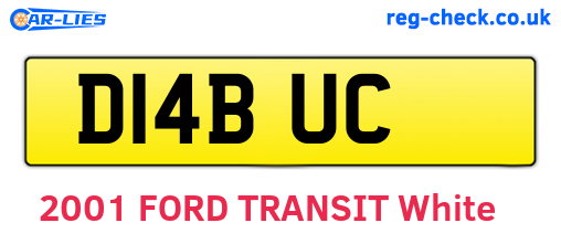 D14BUC are the vehicle registration plates.