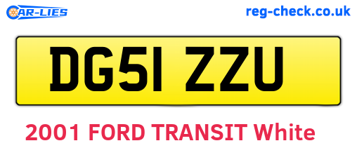 DG51ZZU are the vehicle registration plates.